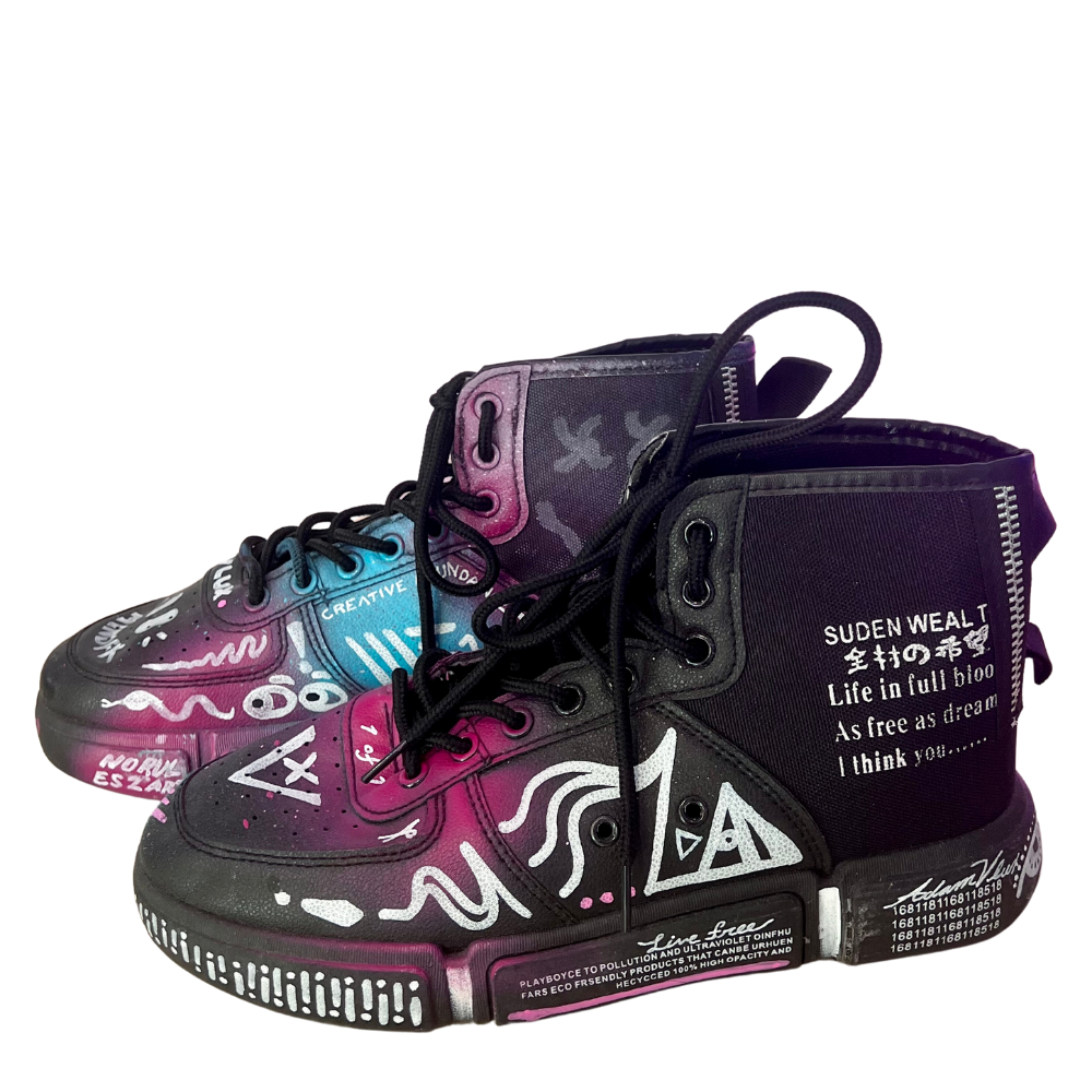 Adam Vlux -- 1/1 Handpainted Sneakers