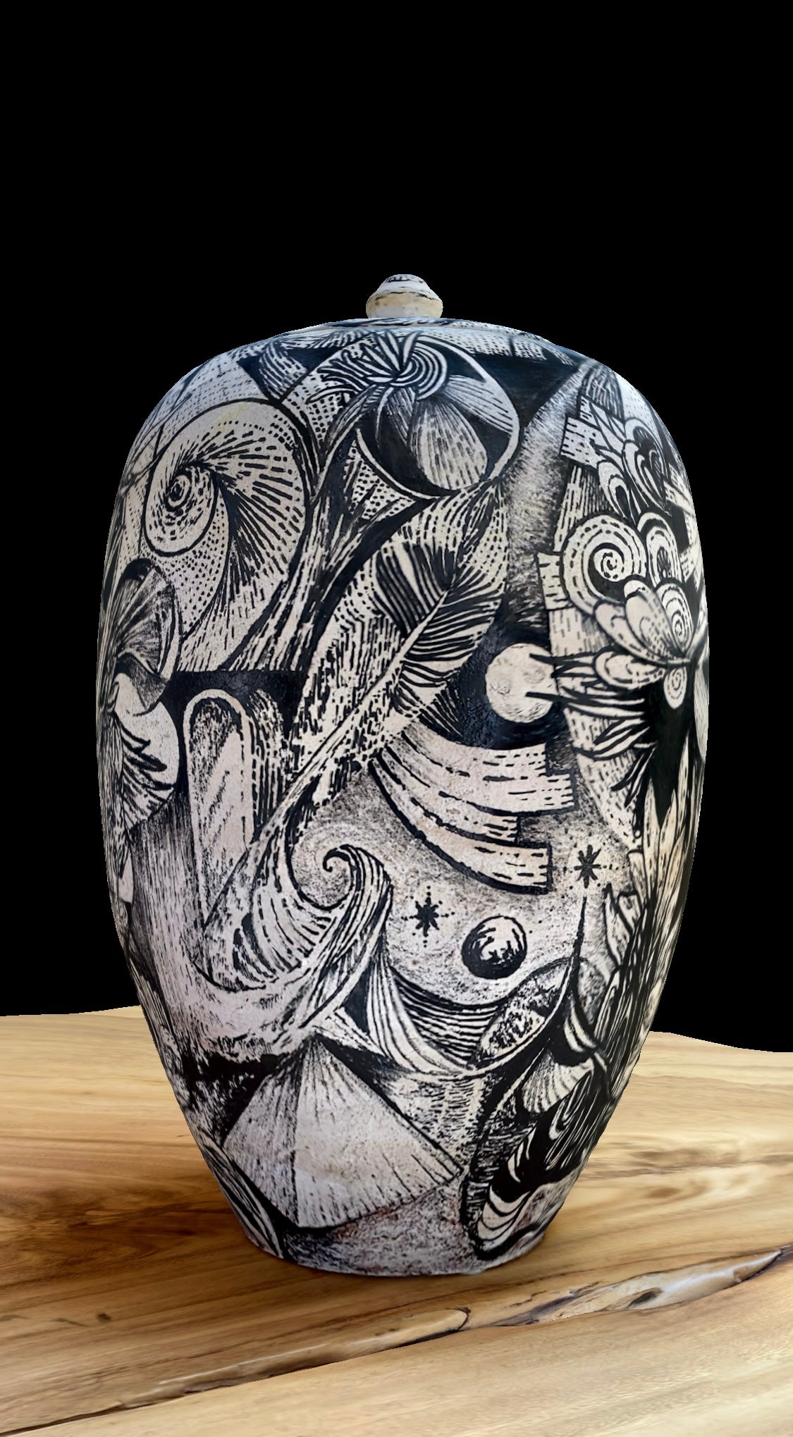 SketchPoetic x Jahnny Lee -- IMPERMANANCE Vase/Urn by Sheila Darcey