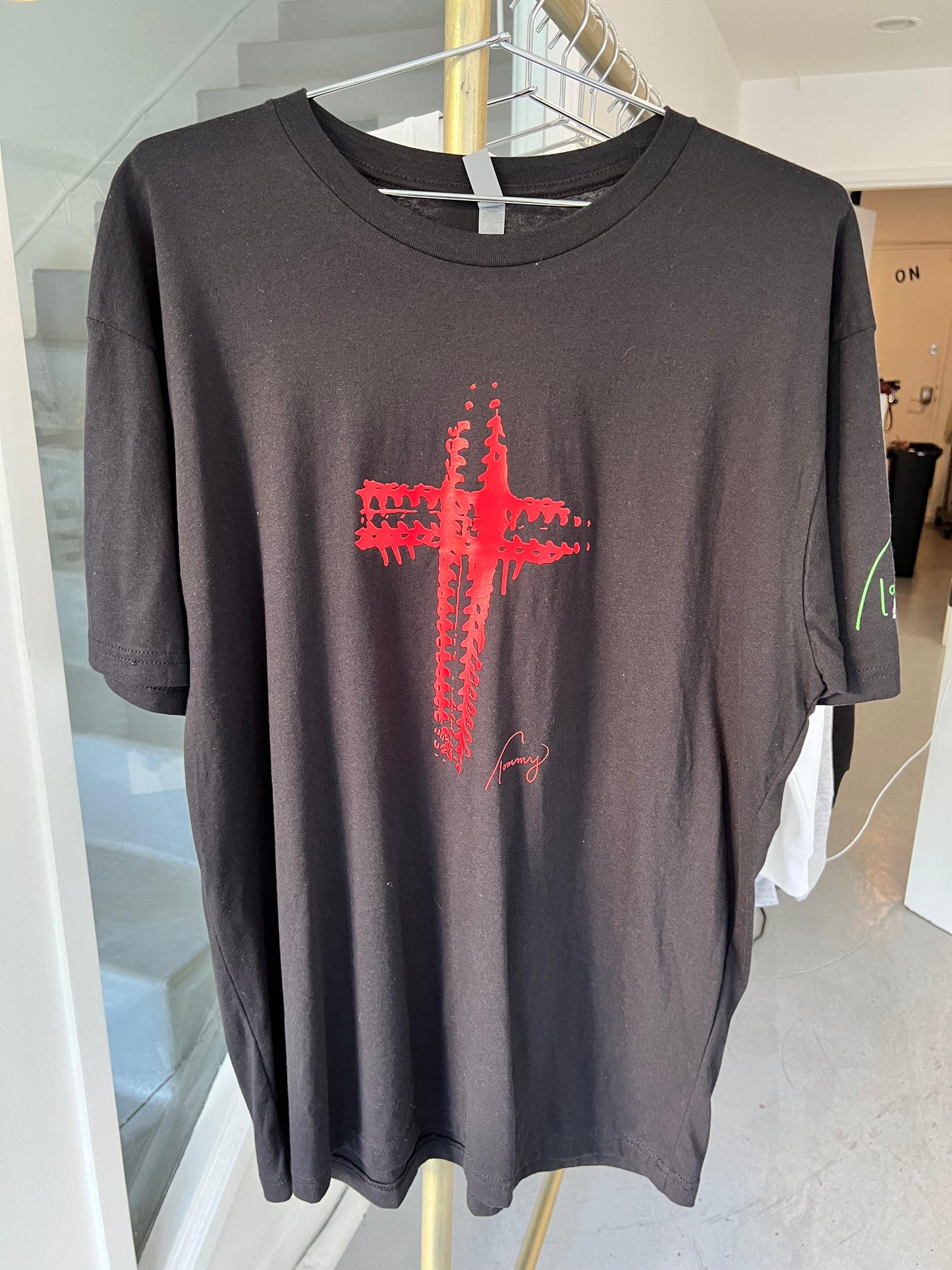 Tommy -- Tire Tread Cross T Shirt
