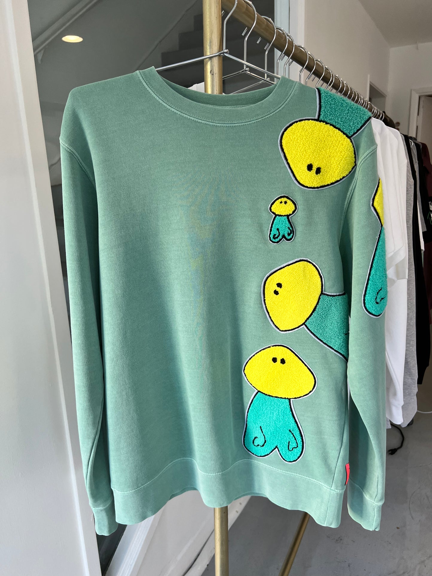 Z Hovak -- crew neck embroidered hoodie