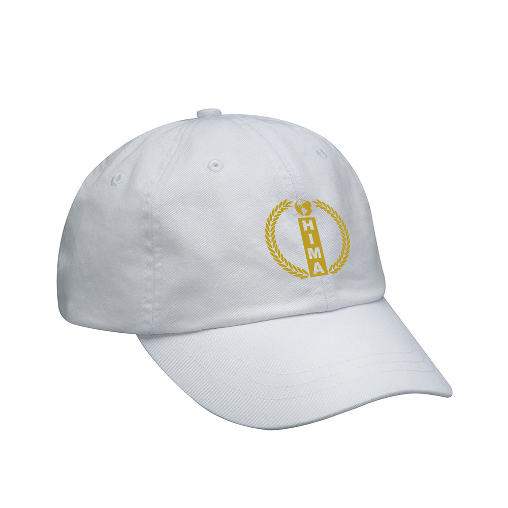 HIMA -- Twill with Leather Brass Buckle Cap (White)