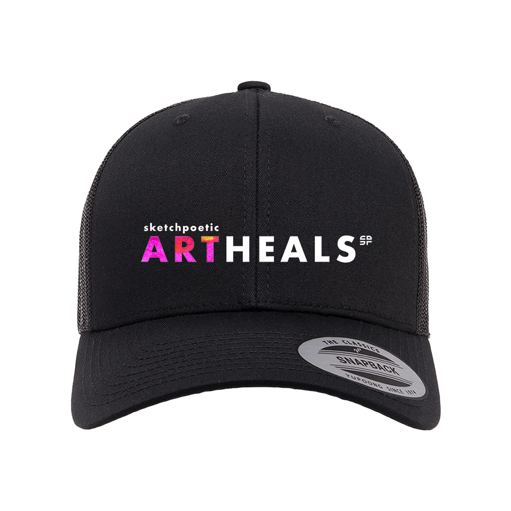SketchPoetic -- Trucker Hat "Art Heals"