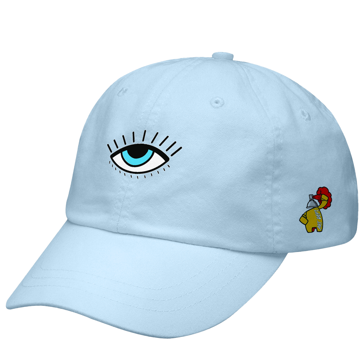 Art Basel Truth Eye -- Dad Cap Light Blue