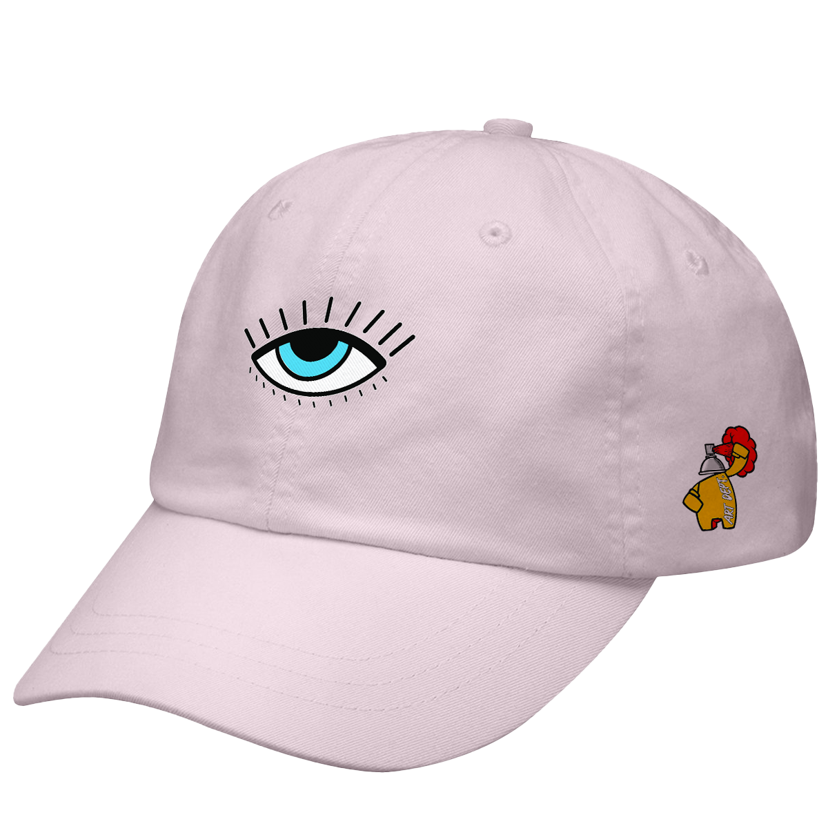 Art Basel Truth Eye -- Dad Cap Light Pink
