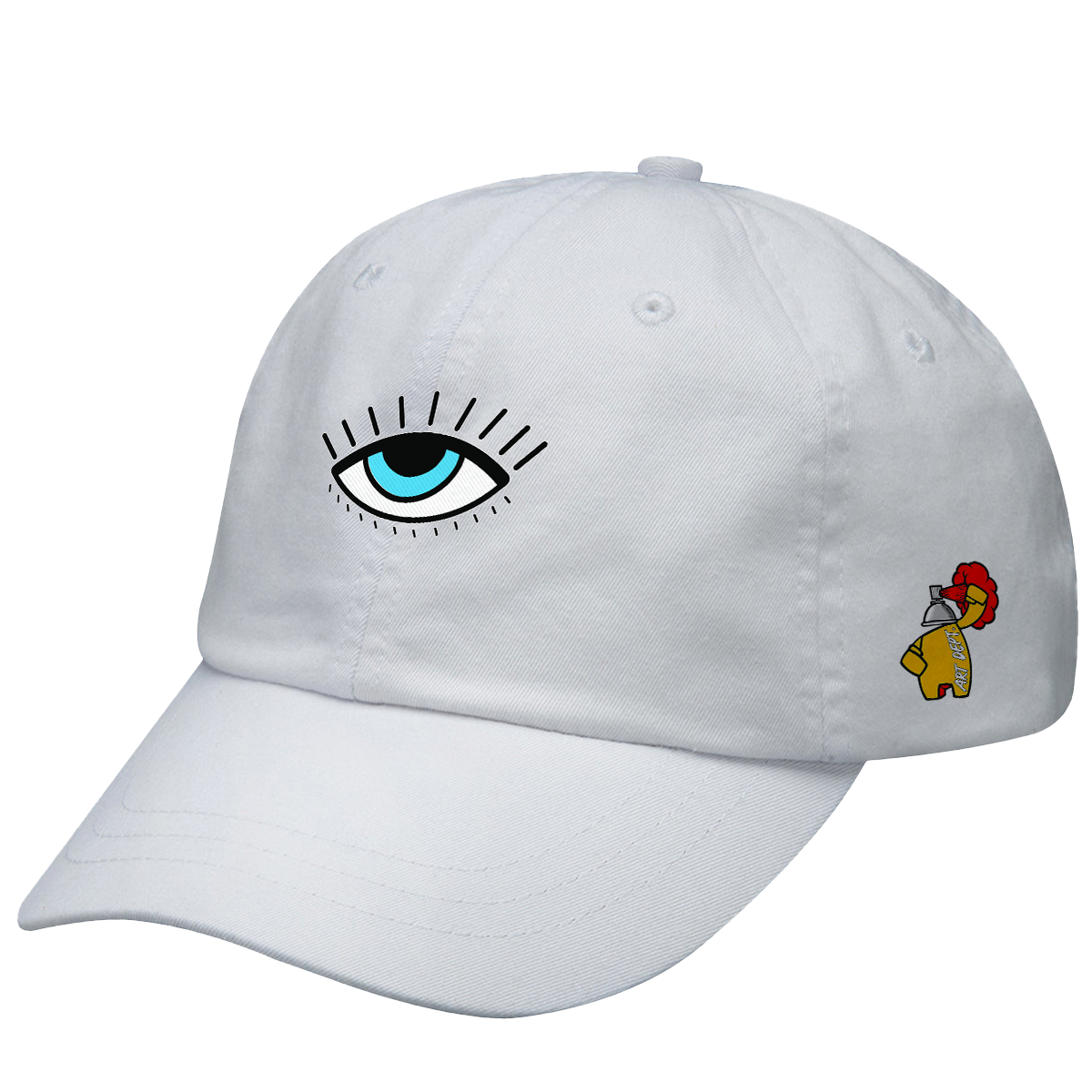 Art Basel Truth Eye -- Dad Cap White