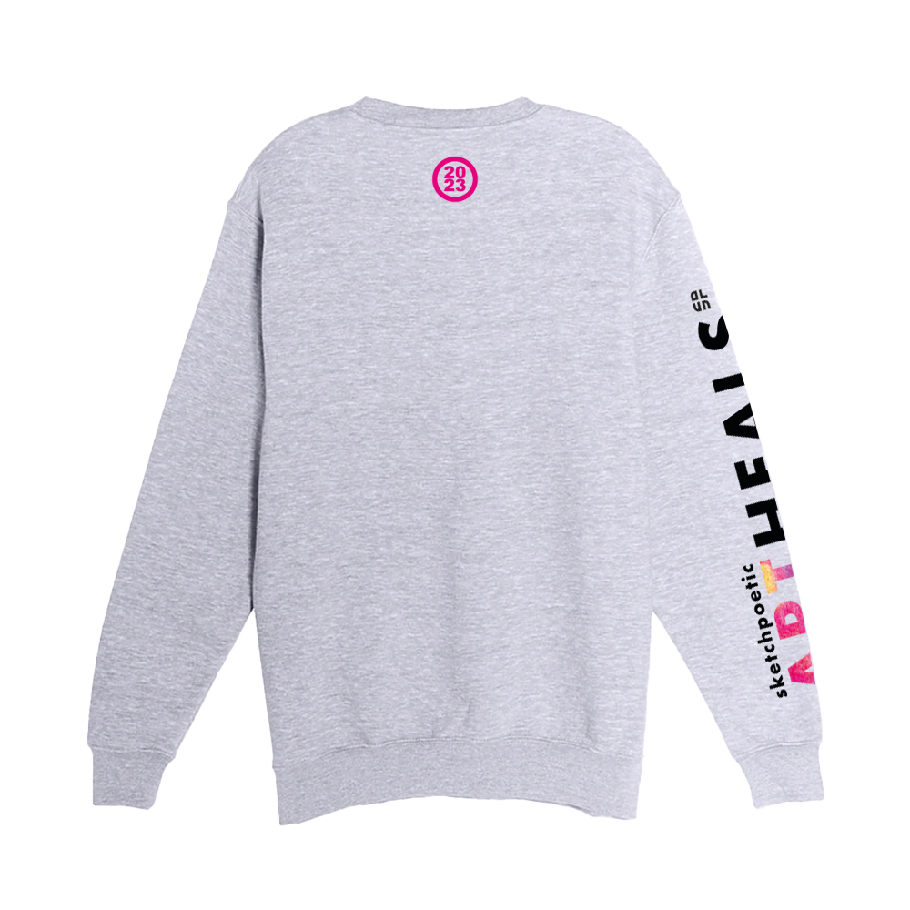 SketchPoetic -- Premium Unisex Crewneck Sweatshirt "Art Heals"