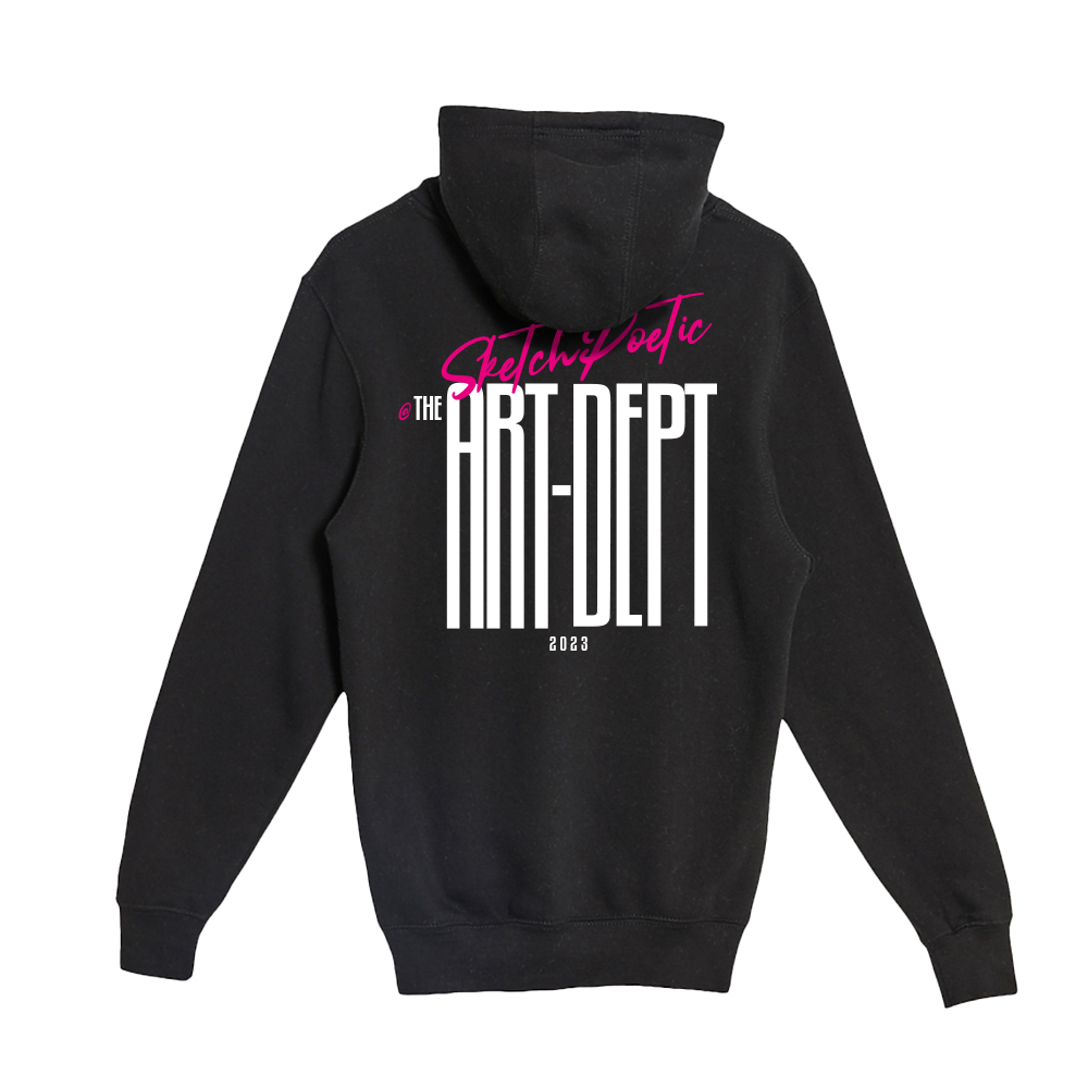 SketchPoetic -- Unisex Hooded Pocket Sweatshirt "Art Heals"