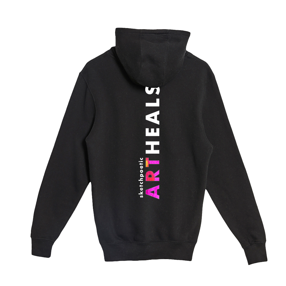 SketchPoetic -- Unisex Hooded Pocket Sweatshirt "ART"