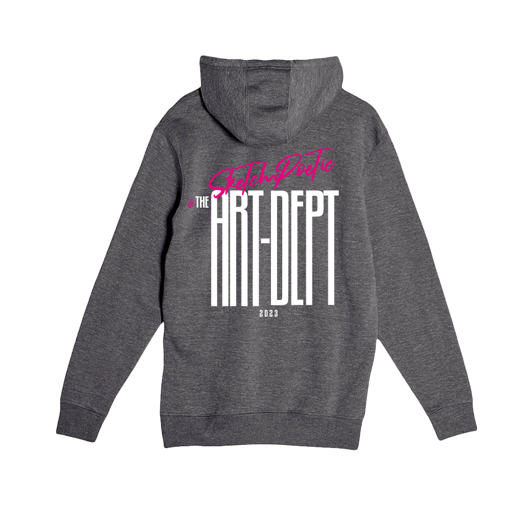 SketchPoetic -- Unisex Hooded Pocket Sweatshirt "Art Heals"