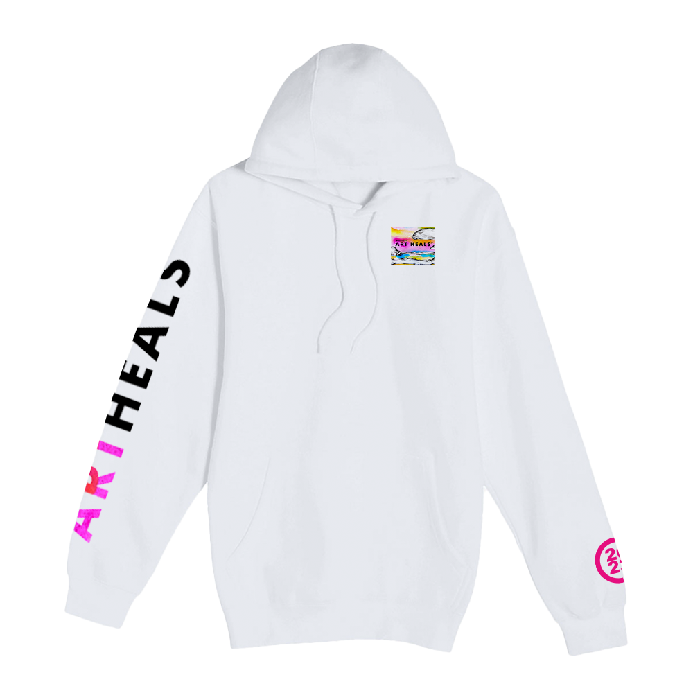 SketchPoetic -- Unisex Hooded Pocket Sweatshirt "Art Heals"