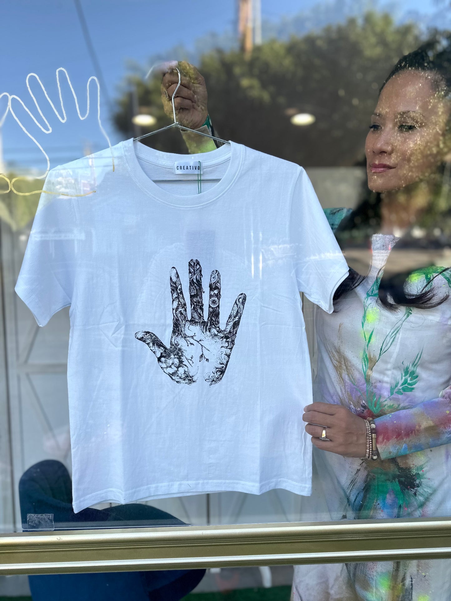 SketchPoetic x Creativo -- Limited Edition T-shirt "LIFE IS IN OUR HANDS"