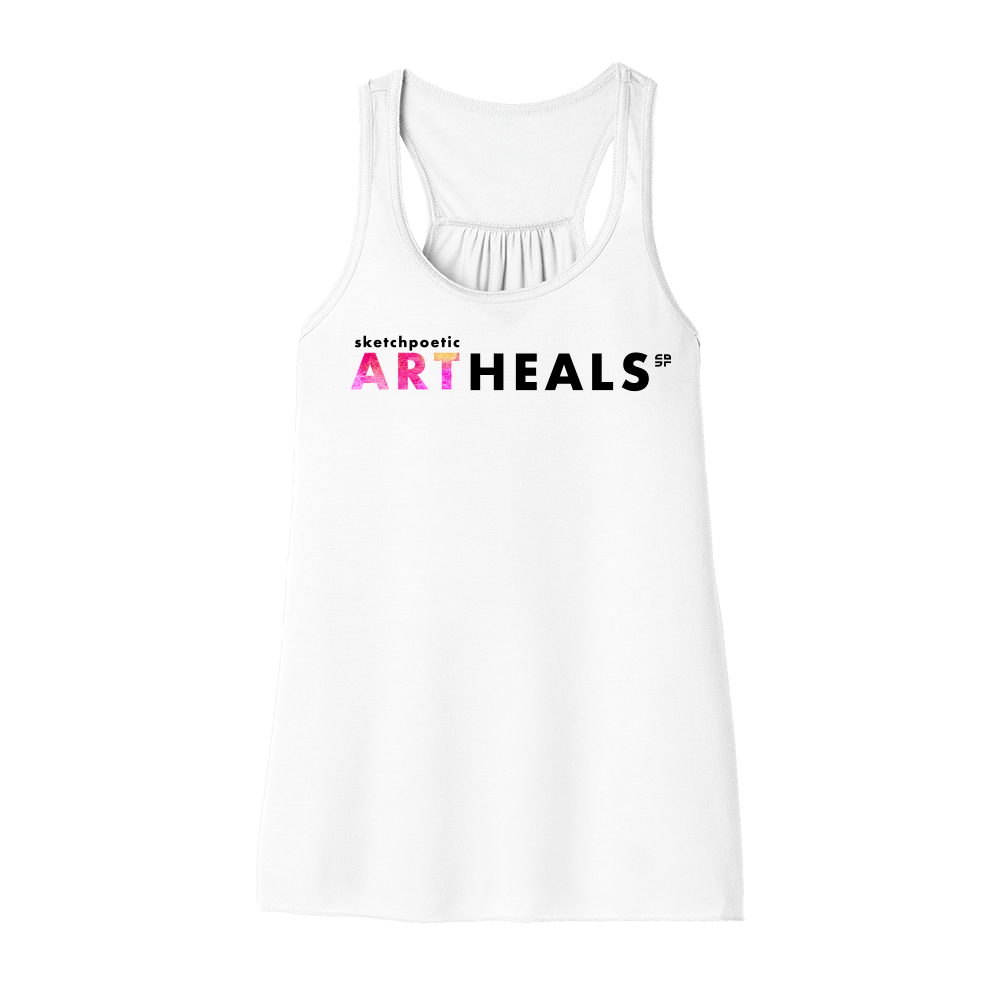 SketchPoetic -- Women's Tank Top "Art Heals"